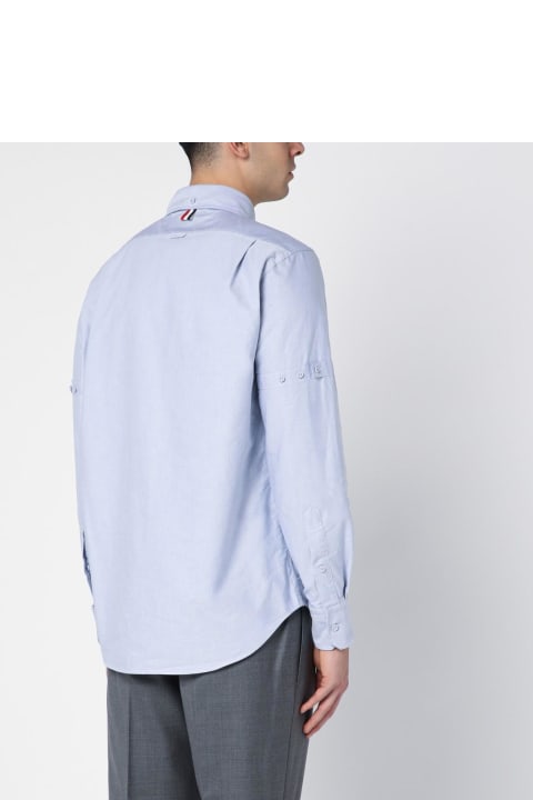 Thom Browne Shirts for Men Thom Browne Light Blue Cotton Button-down Shirt