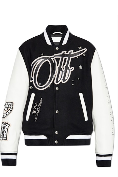 Off-White Coats & Jackets for Women Off-White Wo Bling Stars Buttoned Jacket