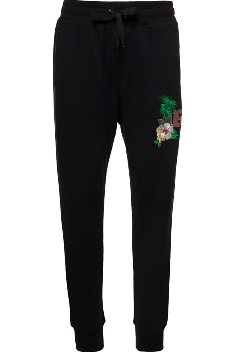 Homeware Dolce 
Gabbana Floral Logo Embroidered Track Pants