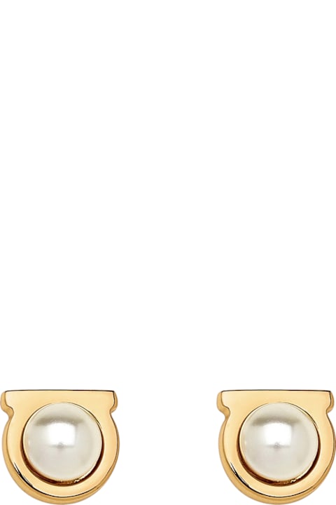 Homeware Ferragamo Gancini Pearl Earrings