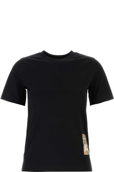 أدوات منزلية Burberry Black Cotton T-shirt