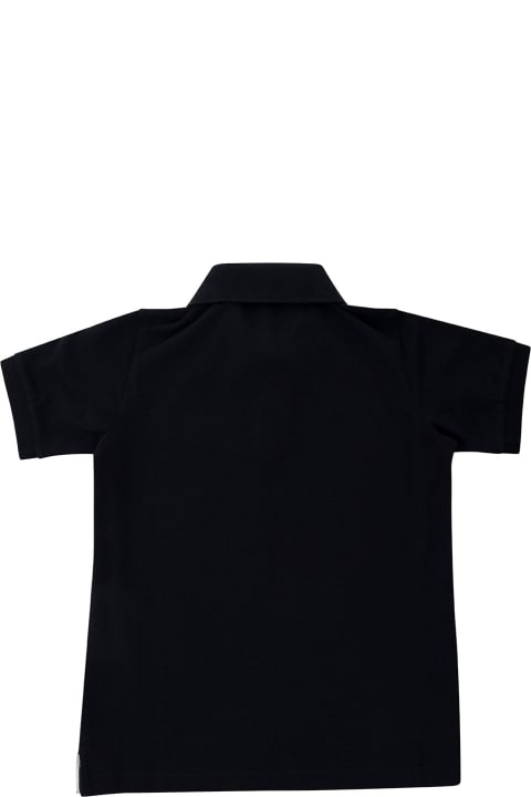 Fashion for Boys Stone Island Junior Blue Polo Shirt With Logo Patch In Stretch Cotton Boy