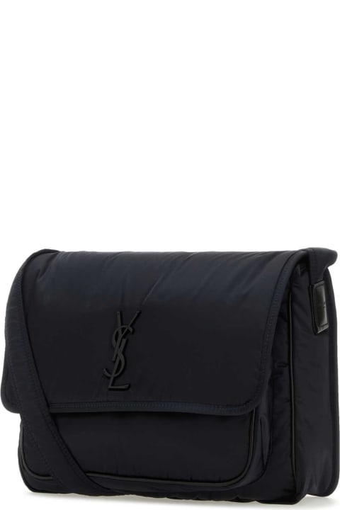 Investment Bags for Men Saint Laurent Dark Blue Nylon Niki Crossbody Bag