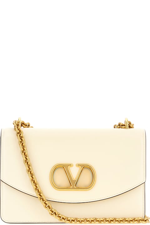 Sale for Women Valentino Garavani Ivory Leather Shoulder Bag