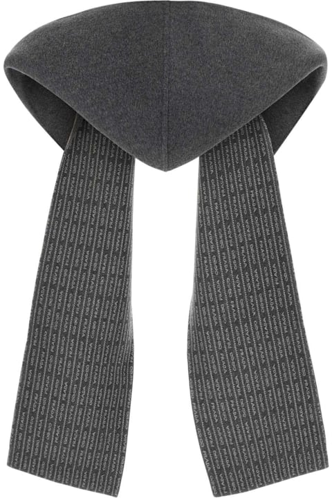 Prada Scarves & Wraps for Women Prada Grey Wool Scarf