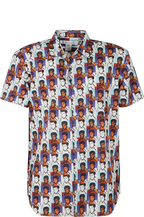 Clothing Sale for Men Comme des Garçons All-over Photo Printed Formal Shirt