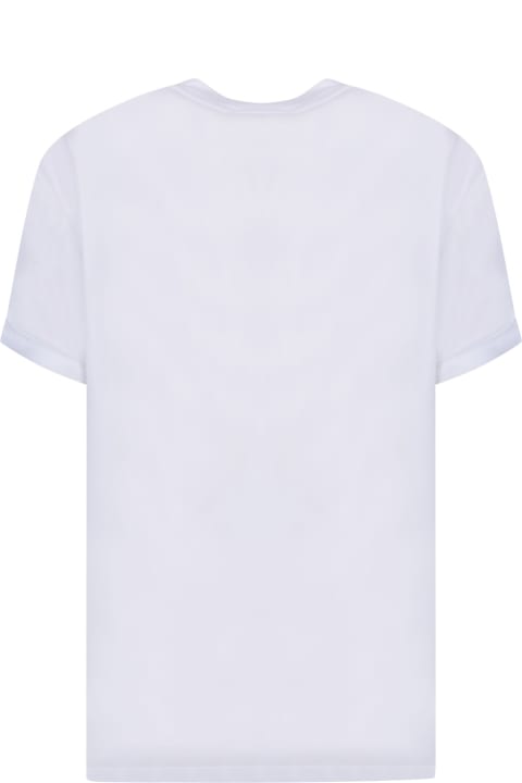 Stella McCartney Topwear for Women Stella McCartney Chest Embroidery White T-shirt