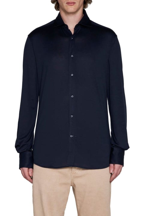 Long-sleeved Button-up Shirt