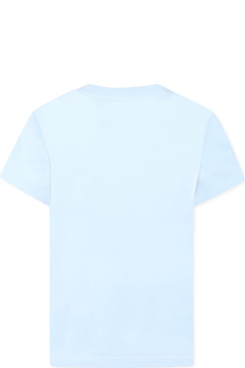 Balmain لـ Kids Balmain Light Blue T-shirt For Girl With Logo