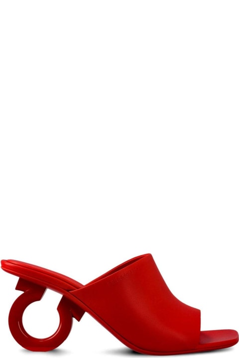 Fashion for Women Ferragamo Sculpted-heeled Slip-on Mules