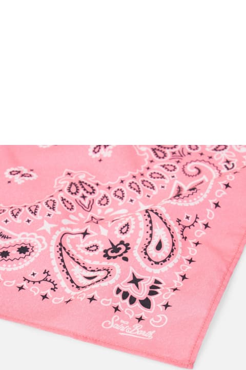Scarves & Wraps for Women MC2 Saint Barth Foulard Pink Bandanna