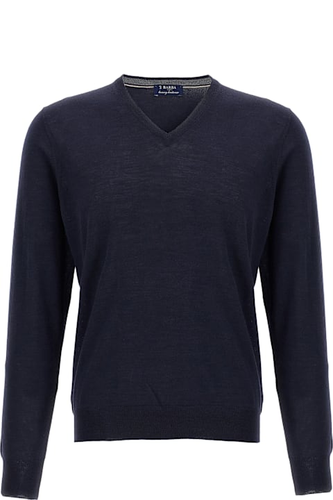 Barba Napoli سترات لـ القسم الرجالي Barba Napoli Wool And Silk Sweater