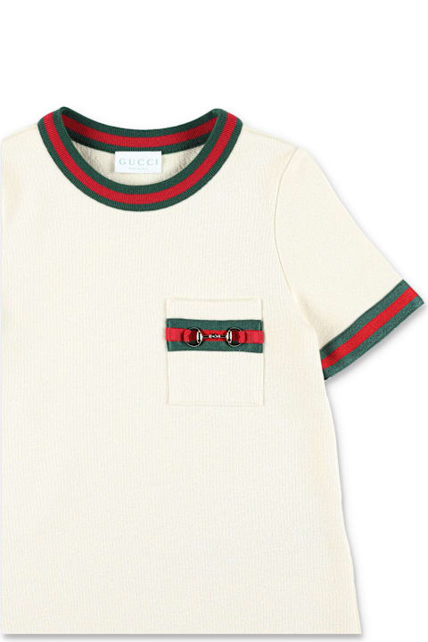 Homeware Gucci Gucci Kids Cotton Horsebit Dress