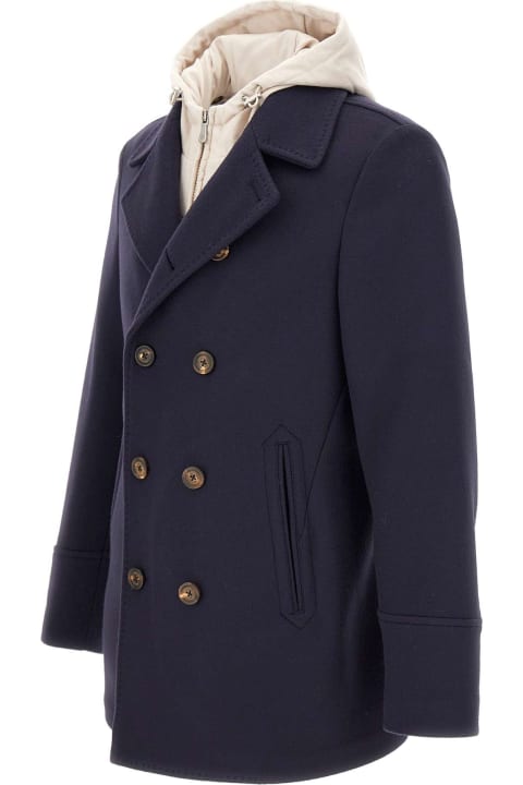 Eleventy Coats & Jackets for Men Eleventy Wool And Cashmere Coat