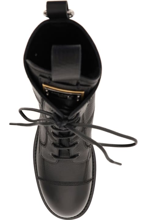 Dolce & Gabbana Shoes for Men Dolce & Gabbana Leather Lace Up Boots