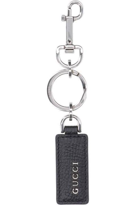 Keyrings for Men Gucci Logo Keyring