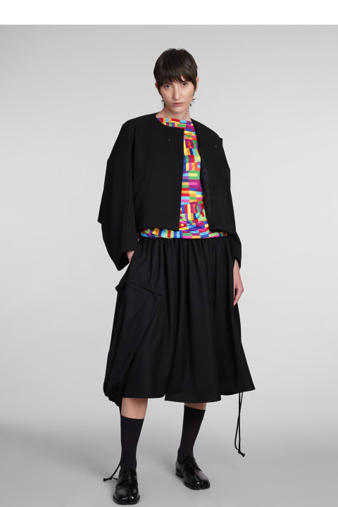 Skirts for Women Comme des Garçons Skirt In Black Wool