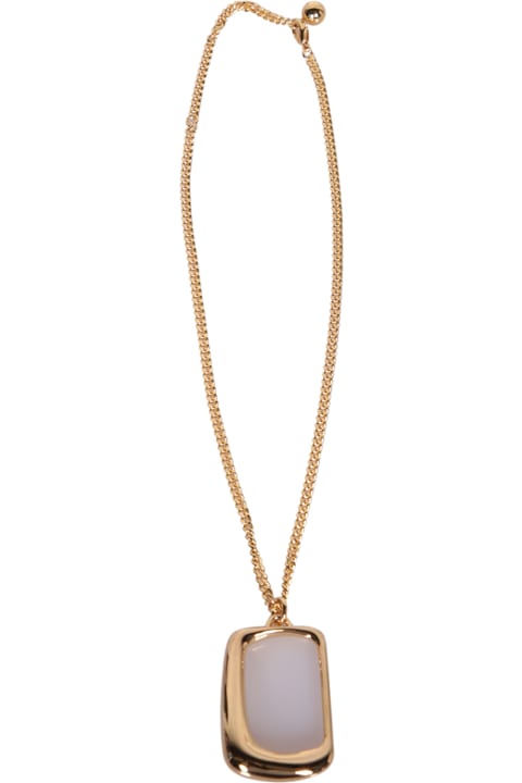 Jacquemus Necklaces for Women Jacquemus Le Collier Ovalo Gold Necklace