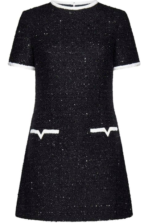 ウィメンズ Valentinoのワンピース＆ドレス Valentino Valentino Crewneck Short-sleeved Mini Dress