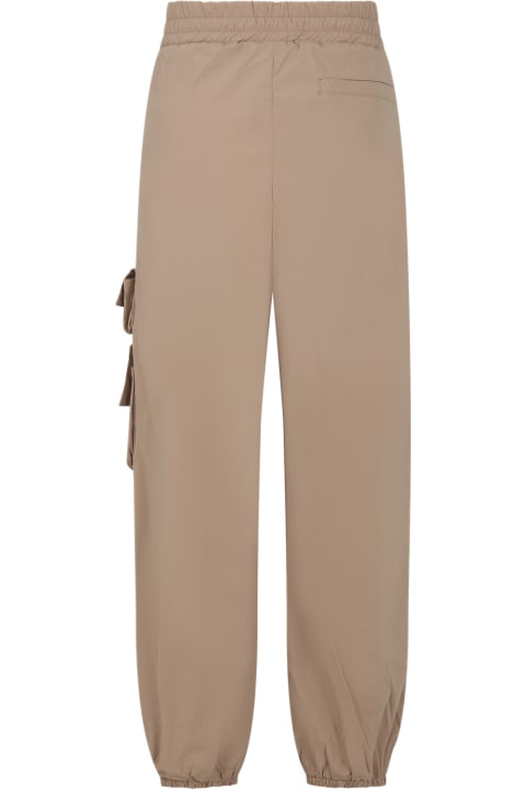 Fendi for Boys Fendi Brown Trousers For Kids With Double Ff