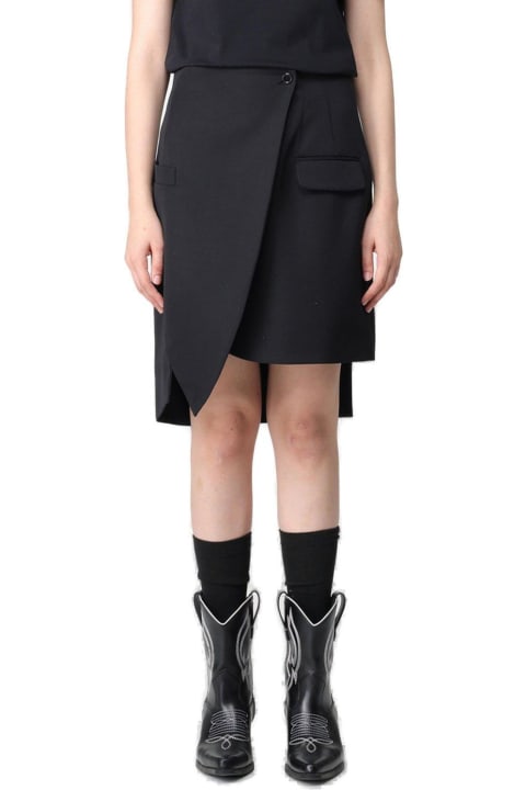 Moschino for Women Moschino Asymmetric Wrap Designed Mini Skirt Moschino