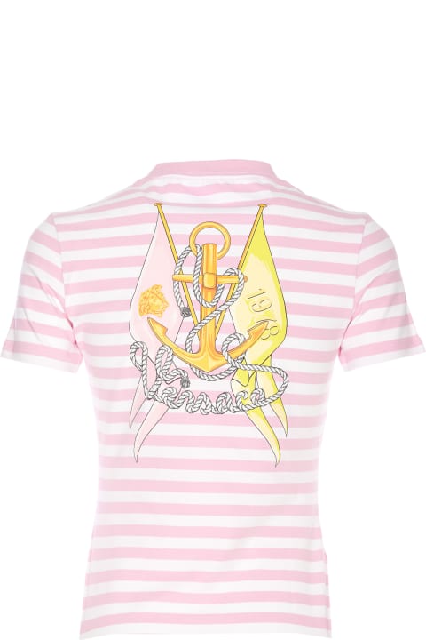 Topwear for Women Versace Nautical Stripe T-shirt