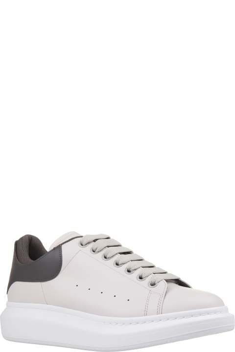Alexander McQueen Sneakers for Men Alexander McQueen Light Grey Oversized Sneakers With Dark Grey Details
