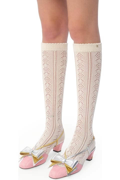 Homeware Valentino Garavani Pink Fabric Bowow Pumps