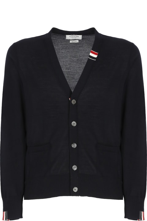 Homeware Thom Browne Jersey Stitch V-neck Cardigan