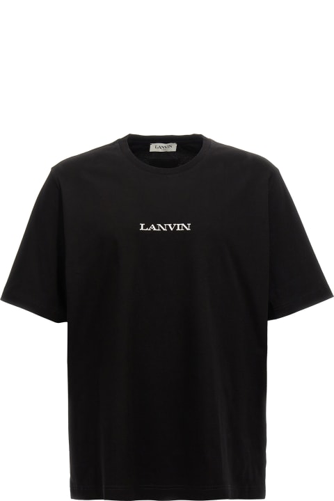 آخر صيحات الموضة من القسم الرجالي Lanvin Logo Embroidery T-shirt