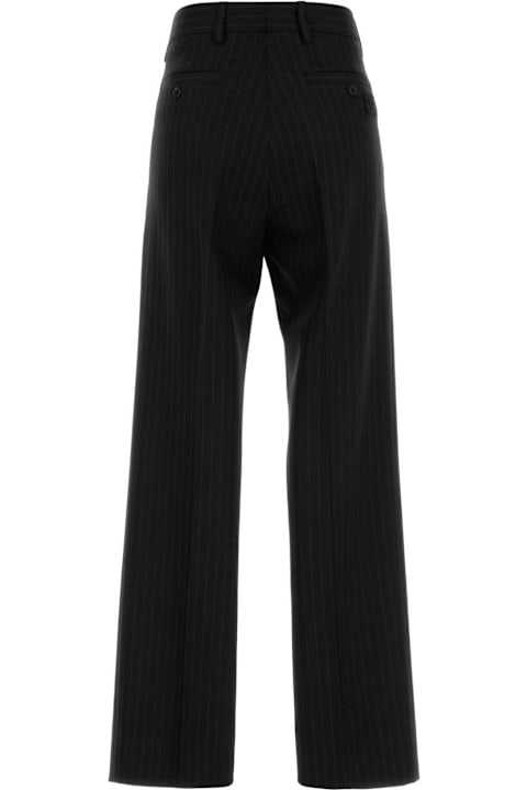 Sale for Women Miu Miu Embroidered Stretch Wool Palazzo Pant
