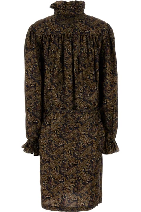 Saint Laurent لـ Kids Saint Laurent Printed Twill Dress