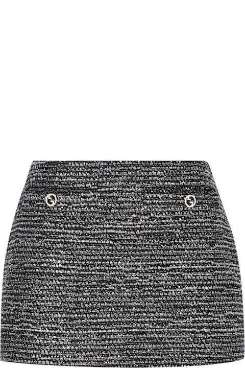 Gucci Skirts for Women Gucci Tweed Mini Skirt