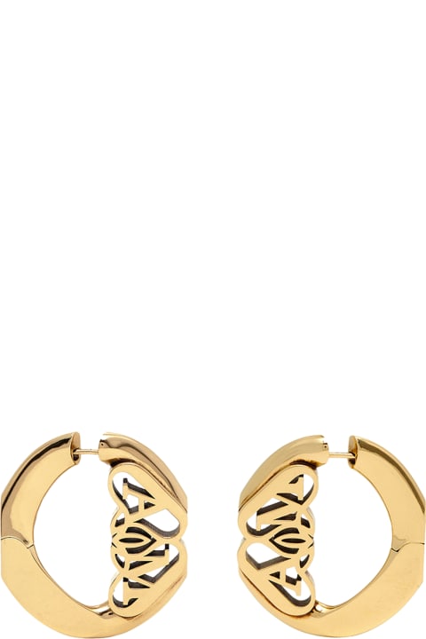 ウィメンズ Alexander McQueenのイヤリング Alexander McQueen Seal Logo Earrings