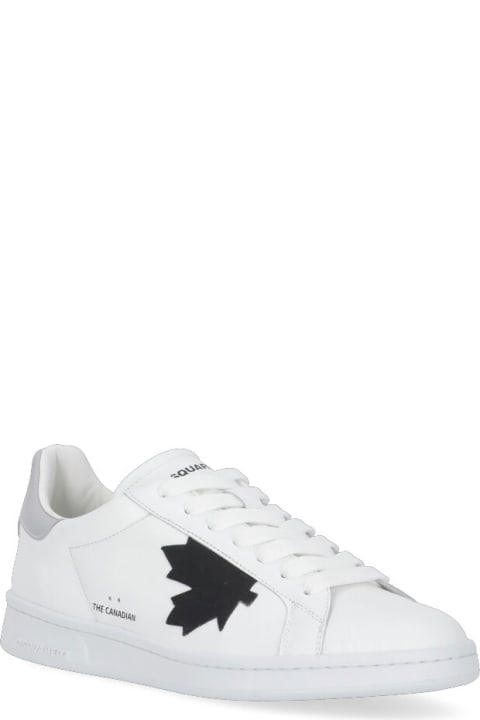 Dsquared2 for Men Dsquared2 White And Grey Boxer Sneakers