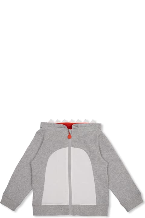 Stella McCartney Kids Clothing for Baby Boys Stella McCartney Kids Stella Mccartney Kids Hoodie With Shark Motif