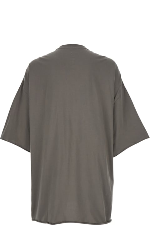 Homeware Rick Owens 
tommy T
 Grey Oversized T-shirt In Cotton Man
