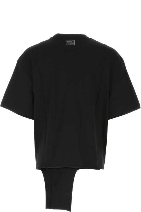 ウィメンズ Raf Simonsのトップス Raf Simons Black Cotton Oversize T-shirt