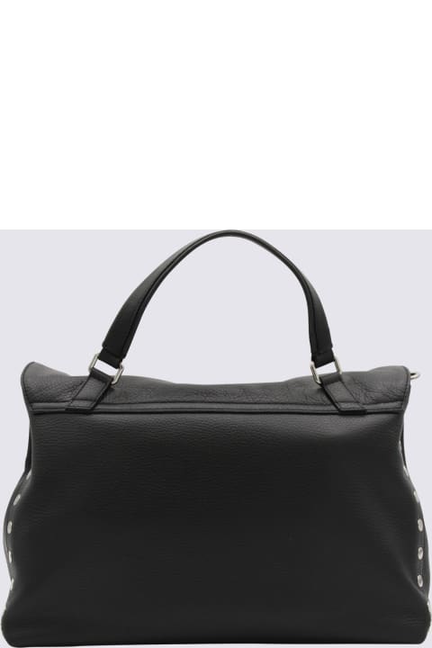 Fashion for Women Zanellato Black Leather Postina Daily Medium Top Handle Bag