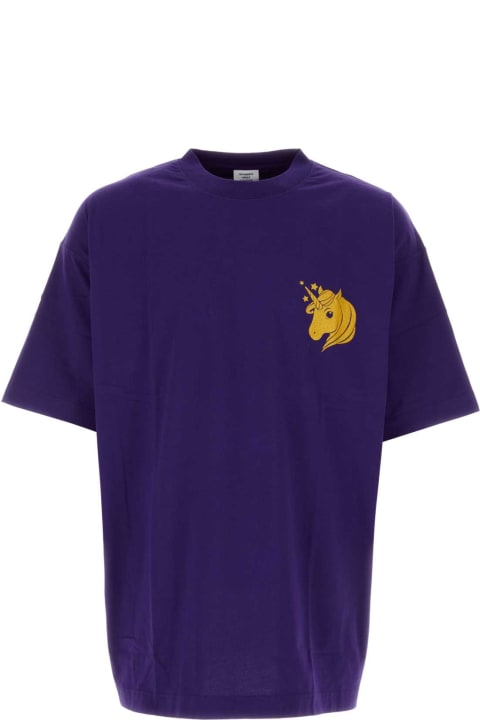 ウィメンズ新着アイテム VETEMENTS Purple Cotton T-shirt
