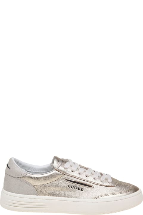 Shoes Sale for Women GHOUD Lido Low Sneakers In Platinum Color Leather