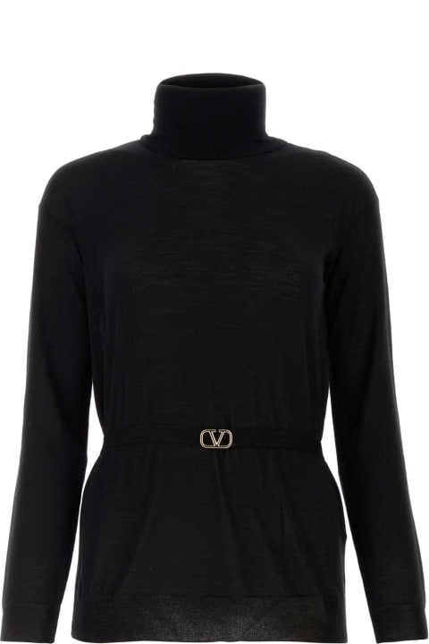 Valentino Garavani Fleeces & Tracksuits for Women Valentino Garavani Black Wool Sweater