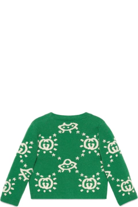 Green Wool Cardigan