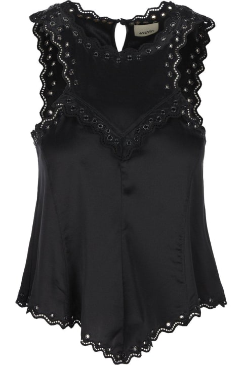 Topwear for Women Isabel Marant Lace-trim Sleeveless Top