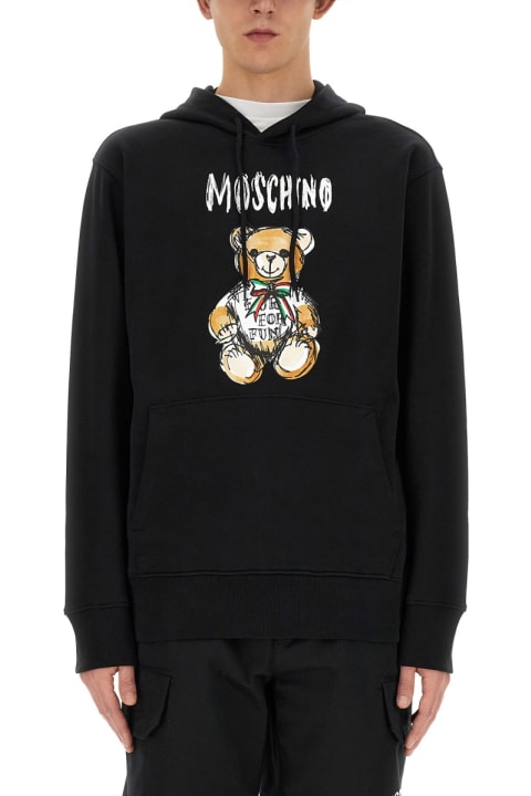 Moschino Men Moschino "drawn Teddy Bear" Sweatshirt