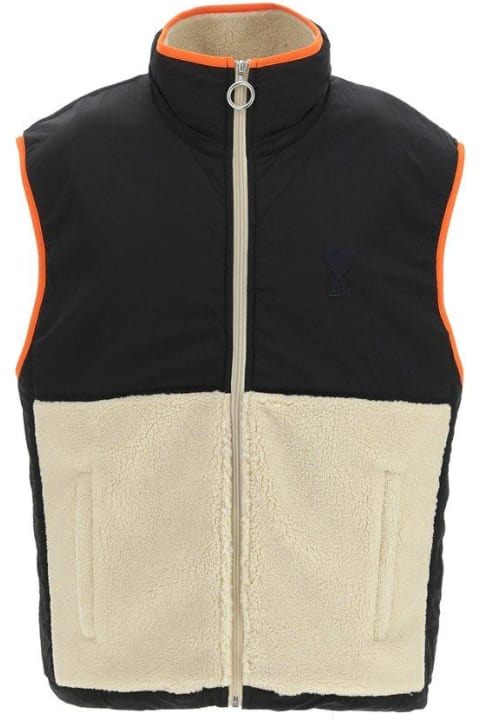 Ami Alexandre Mattiussi Coats & Jackets for Men Ami Alexandre Mattiussi Funnel Neck Padded Gilet