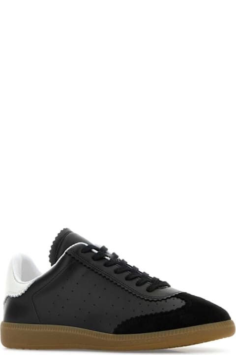 Isabel Marant Black Leather Bryce Sneakers