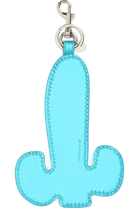 Fashion for Men J.W. Anderson Light Blue Leather Key Chain