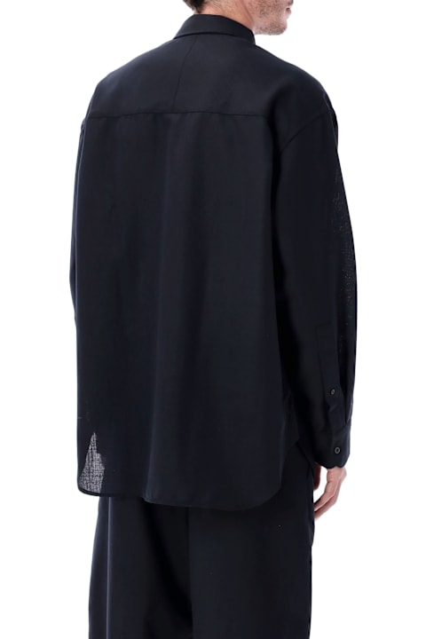 Homeware Studio Nicholson Studio Nicholson Oversized Wool Navy Blue Shirt