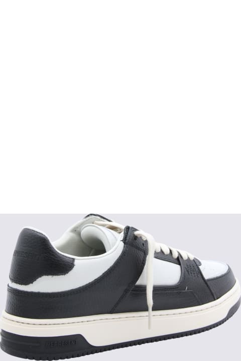 Fashion for Men REPRESENT White And Black Leather Apex Sneakers